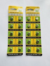 20 X AG3 LR41 SR3 SR41 192 392 1.5v ALKALINE BUTTON BATTERY CELL EXPIRTY 2027 UK