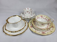 Vintage Tea Cups Saucers Side