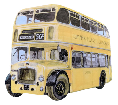 Bus magnet vintage - bus,
