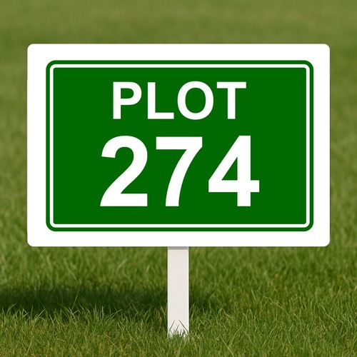 Plot marker number - plot, ground