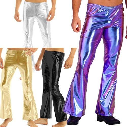Men shiny metallic 70s - metallic,