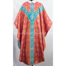 Metallic Red gothic vestment