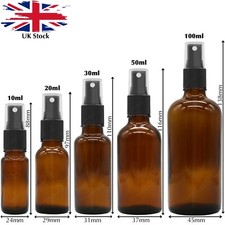 Amber Glass Spray Bottle