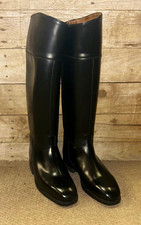 Cavallo Black Leather Equestrian Long Riding Boots - UK Size 5.5