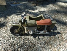 Vintage Action Man Cherilea German Motorcycle Motorbike And Sidecar. With Seat