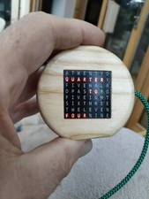 Miniature word clock set in