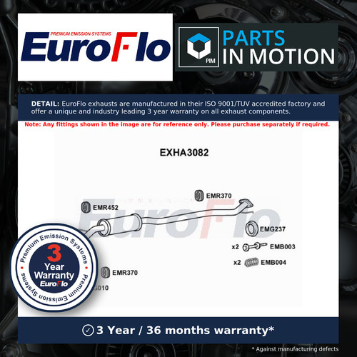 Exhaust centre box - box, fits
