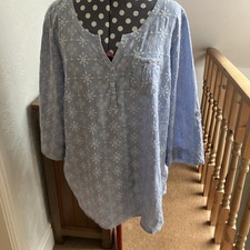 Mantaray Women's Blue Cotton