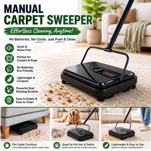 Eyliden manual carpet sweeper - eyliden,