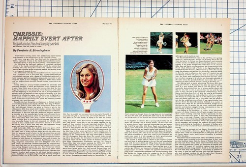 Chris evert tennis magazine - evert,