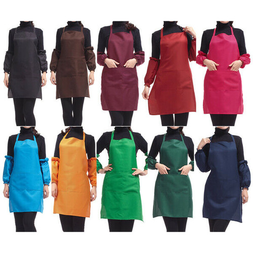 Plain apron with front - front, pocket
