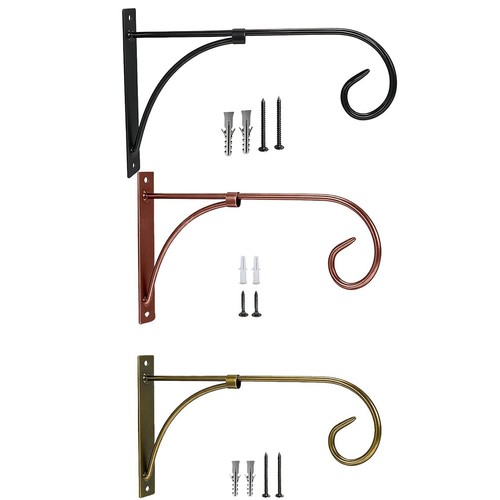 Hanging basket bracket with - basket,