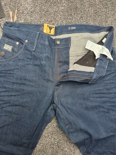 Star raw dark blue jeans - raw,