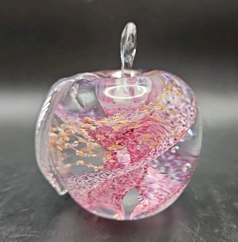 Art glass apple - art, paperweight