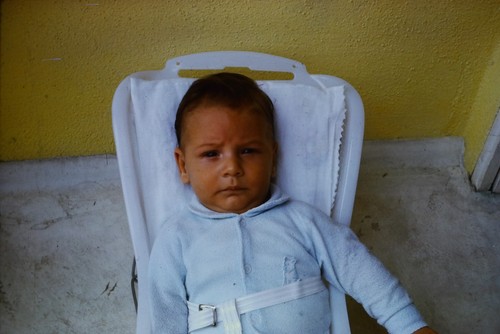 C1960 35mm slide baby - c1960's,