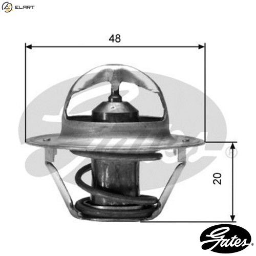 Thermostat coolant th00388g1 - coolant,