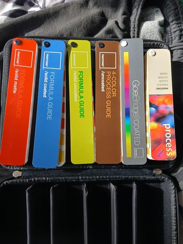 Pantone colour guides - in, case