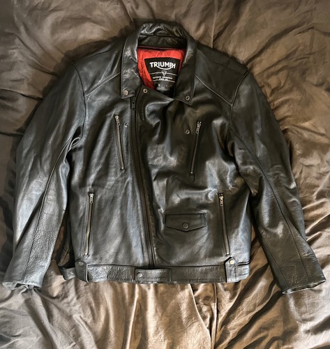 Triumph leather motorcycle - triumph,