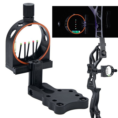 Pin led bow sight for - 5-pin,