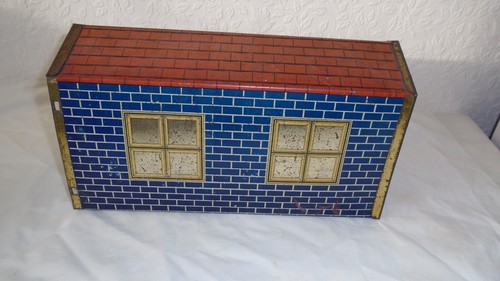 Antique tinplate garage - antique,