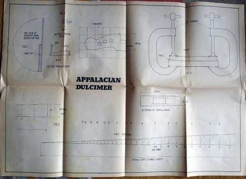 Appalachian dulcimer plan - dulcimer,
