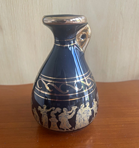 Greek ceramic vase - greek, gold