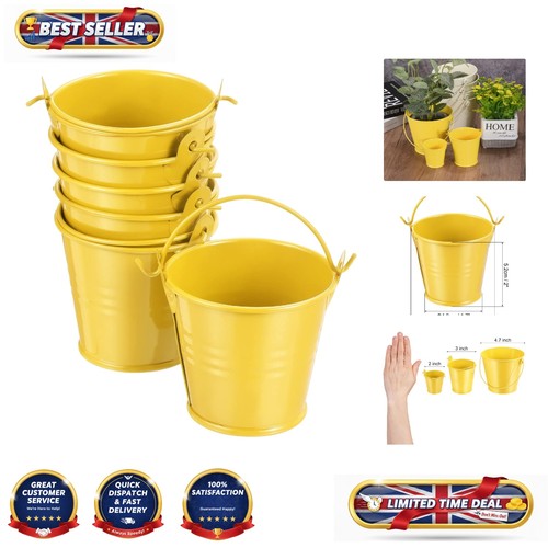 Colorful metal pails - colorful,