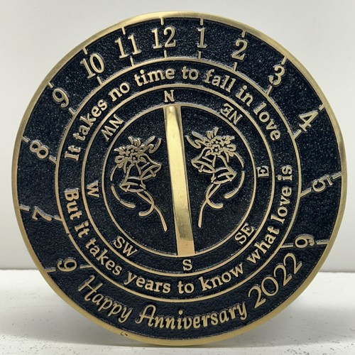 Brass sundial happy - sundial,
