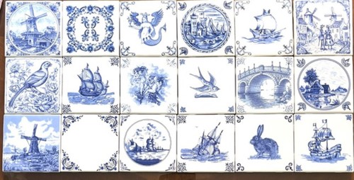 Blue delft designs - blue,