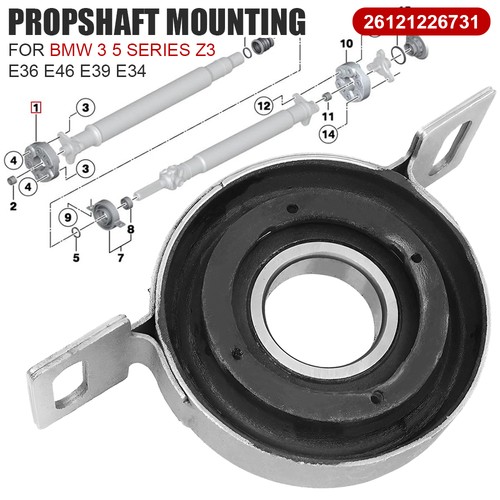 Propshaft mount centre bearing - propshaft,