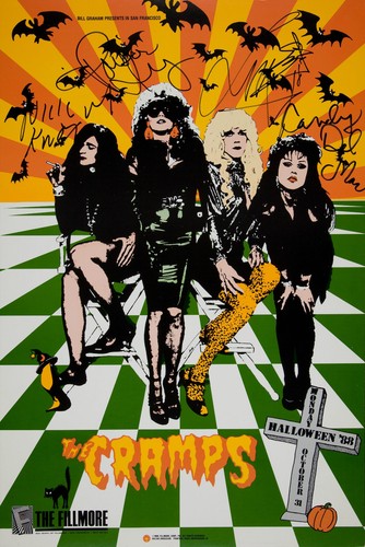 The cramps signed window - cramps,