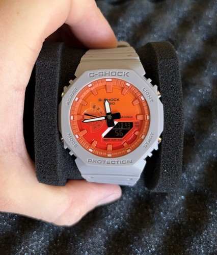 Casio shock 2100 orange - ga-2100,