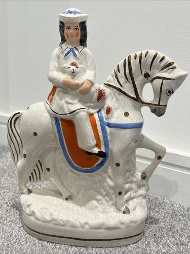 Vintage staffordshire girl - staffordshire,