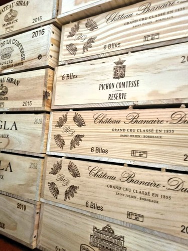 Wooden wine box crate - wooden,