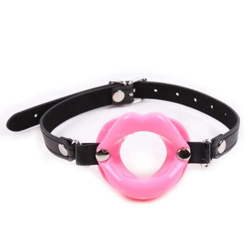 Hot lips ball - gag, pink