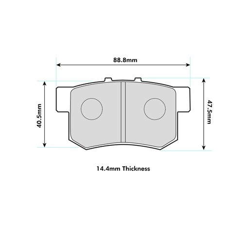 Ferodo rear ds2500 compound - rear,