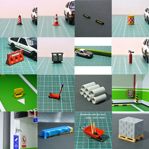 2pc diorama model car - 2pc,