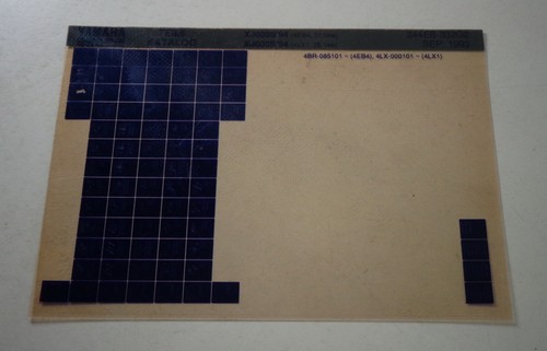 Microfiche parts catalog - microfiche,