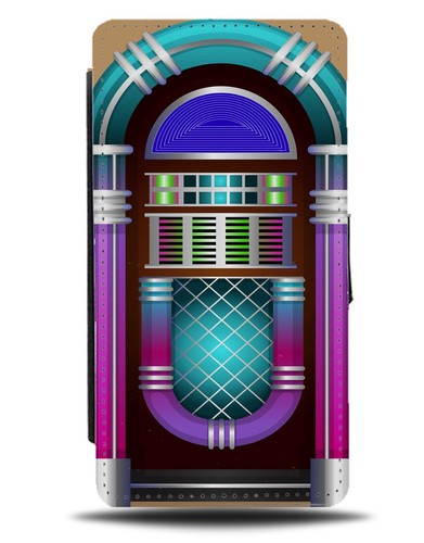 Retro jukebox flip wallet case - flip,