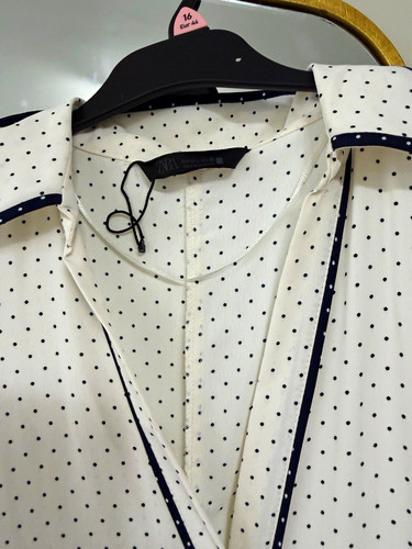 Zara white black polka dot - zara,