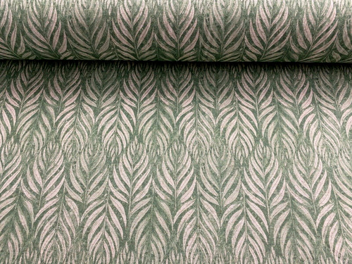 Plumes linen fabric grass - fabric,