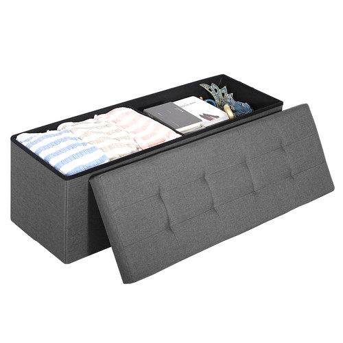 Folding fabric ottoman - 43",