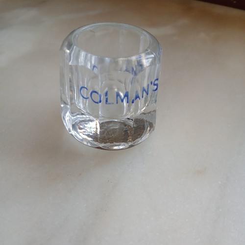 Vtg colman mustard - mustard, pot