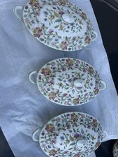  Minton Haddon Hall Large Lidded Vegetable Dish-Unused