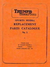 Triumph Tiger Cub Sports Parts