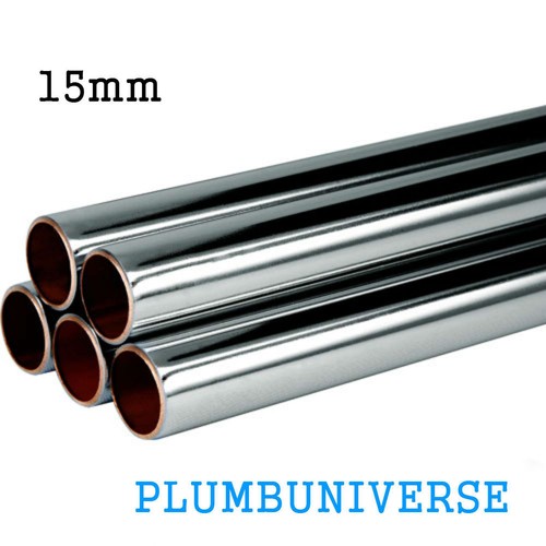 15mm chrome plated - 15mm, copper