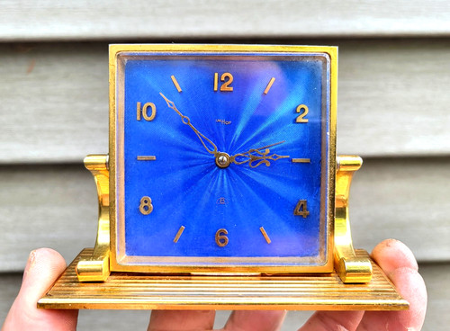Imhof clock desk alarm - imhof, blue