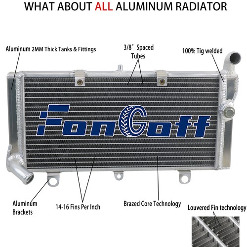 Row aluminum radiator fits - aluminum,
