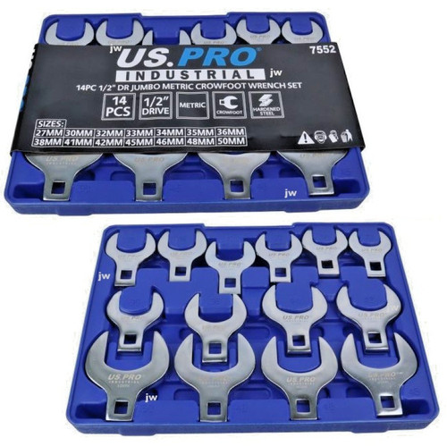 14pc large crow foot - large, spanner