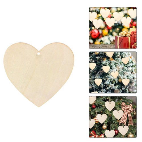 Wooden heart shape craft tag - craft,